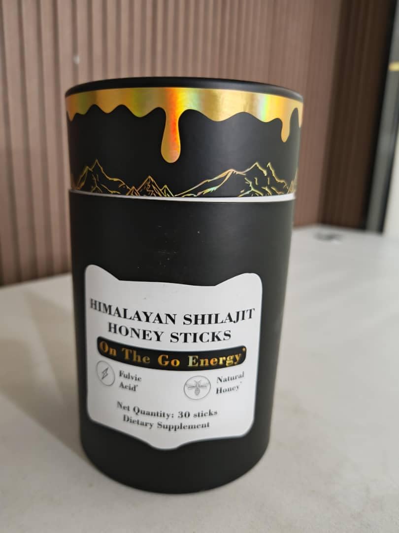 Himalayan Honey Sticks with Saffron – Natural Wellness Treat – 30 Count