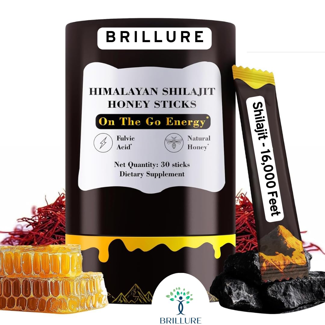 Himalayan Honey Sticks with Saffron – Natural Wellness Treat – 30 Count