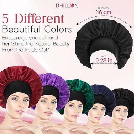 Double Layer Satin Silk Hair Bonnet