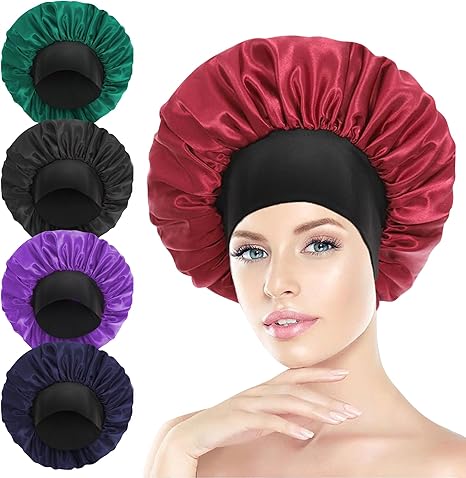 Double Layer Satin Silk Hair Bonnet